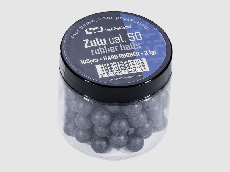 Gummikugeln LTL Zulu Standard 2,1 gr – schwarz (1 Packung mit 50 Stück)