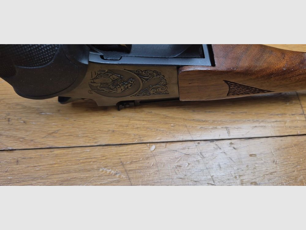 Redoutable Pistole Thompson Center – Modell Contender – Lauf 8 Zoll! – Selten im Kaliber 44 Magnum und 44 Special – Waffe von Rochester aus Ende 1972 – Gute Hölzer – Unverzichtbarer Pachmayr-Griff – Wunderschöner Lauf mit Mündungsbremse – Exzellente Mechanik und Abzug – Schöne Trainings- und Präzisionswaffe – TBE/TBE+, Bild 14 von 29