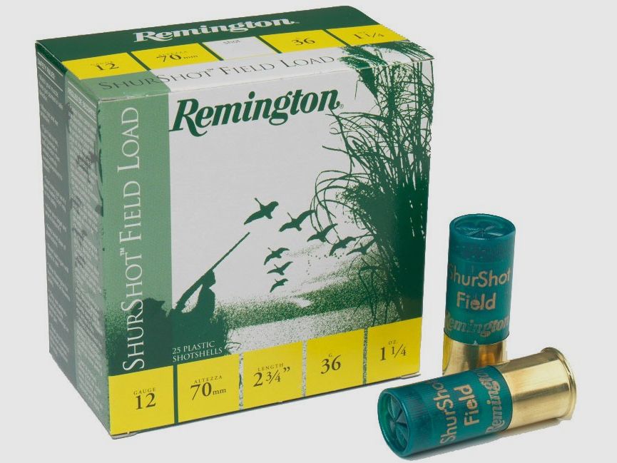 Cartucce da caccia 12/70 REMINGTON Shurshot 36gr. P-7