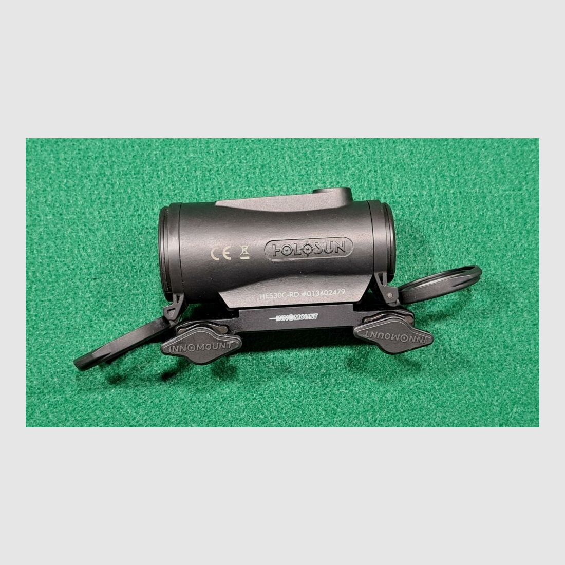 HOLOSUN Rotpunktvisier Elite HE530G-RD inkl. Innomount Zero Schnellspannmontage für Blaser Waffen
