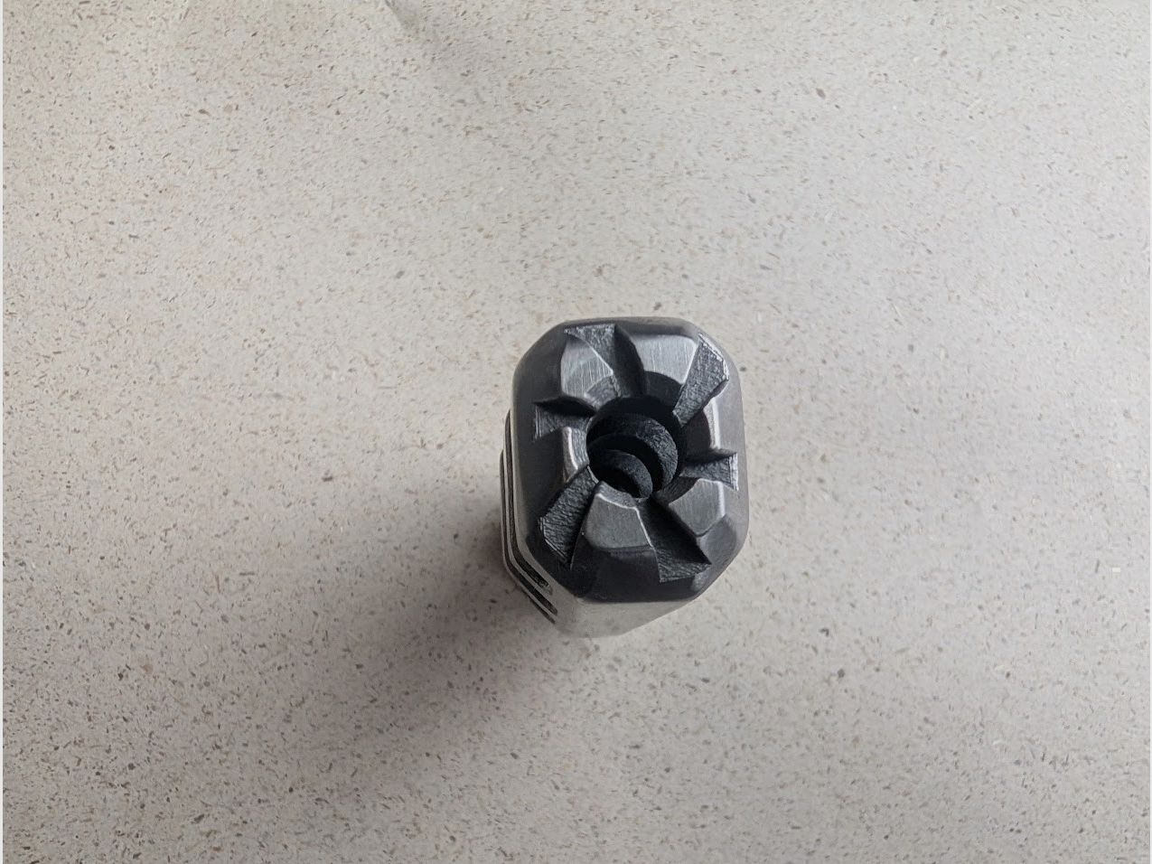 .223 muzzle flash suppressor / muzzle brake made of titanium ultra-light