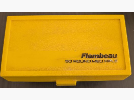 Munitionsbox von Flambeau für Gewehrpatronen, mit Scharnier