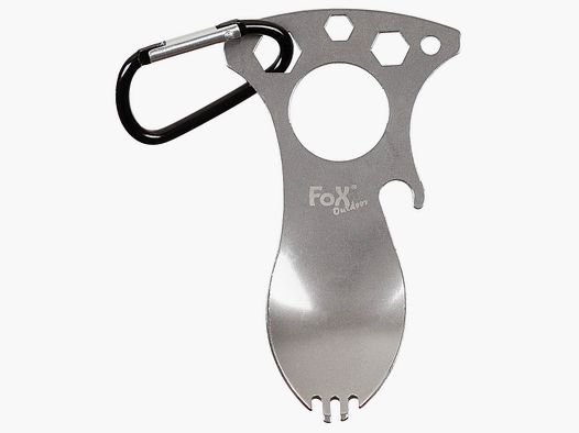 Multifunktionsgöffel, mit Karabiner