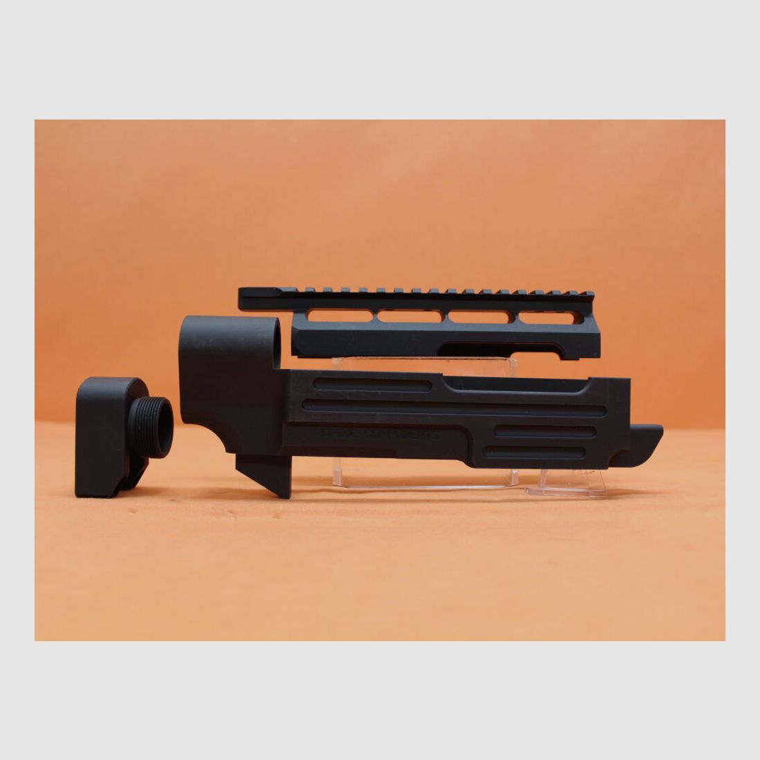 Nordic Components Ruger10/22: Nordic Components AR22 Stock-Kit (STK-AR-22-AS-BK) Umbausatz für AR-15 Schaftteile