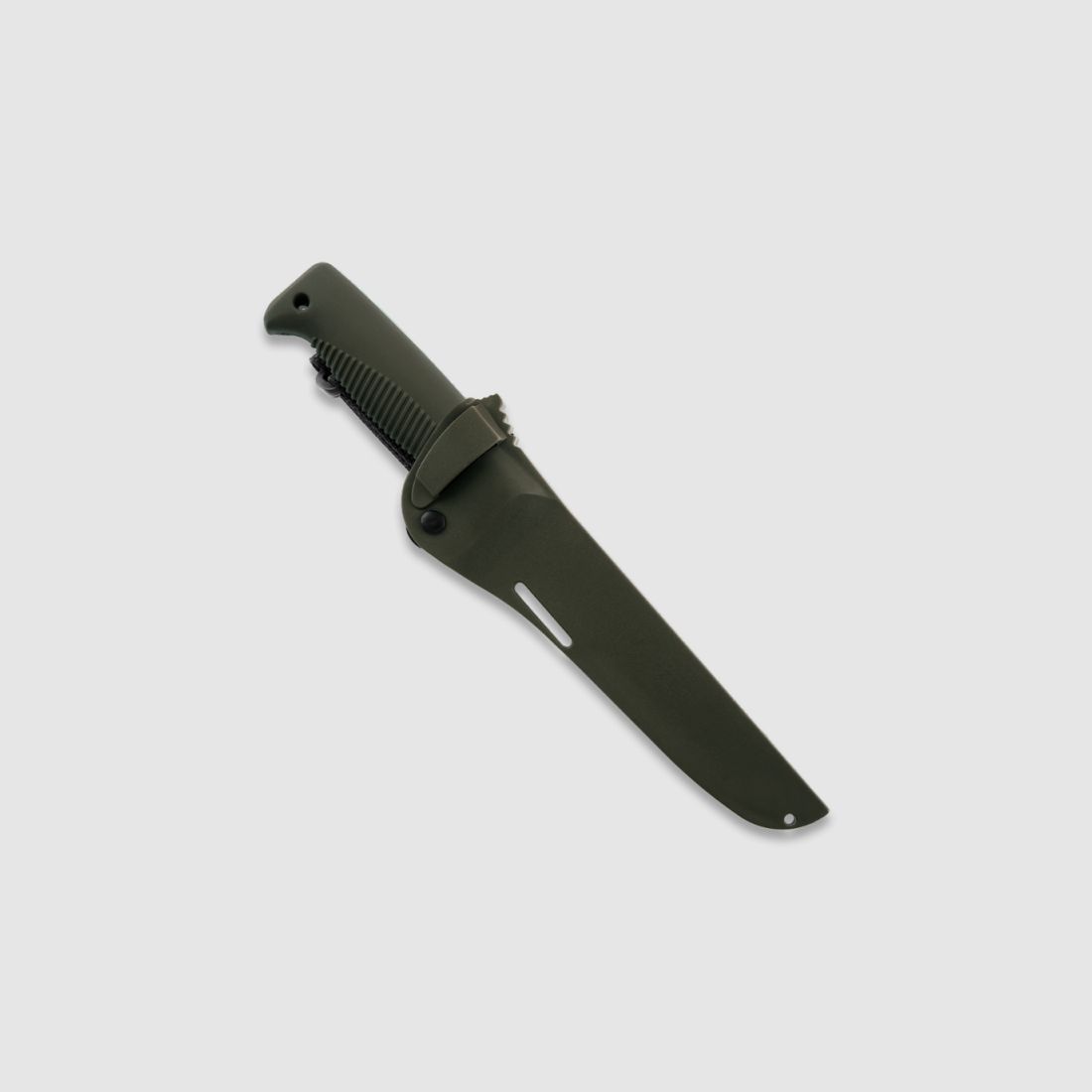 Peltonen Knives M95 Ranger Puukko Sissipuukko FJP142 Cerakote OD Beschichtung Kunststoffscheide grün OD