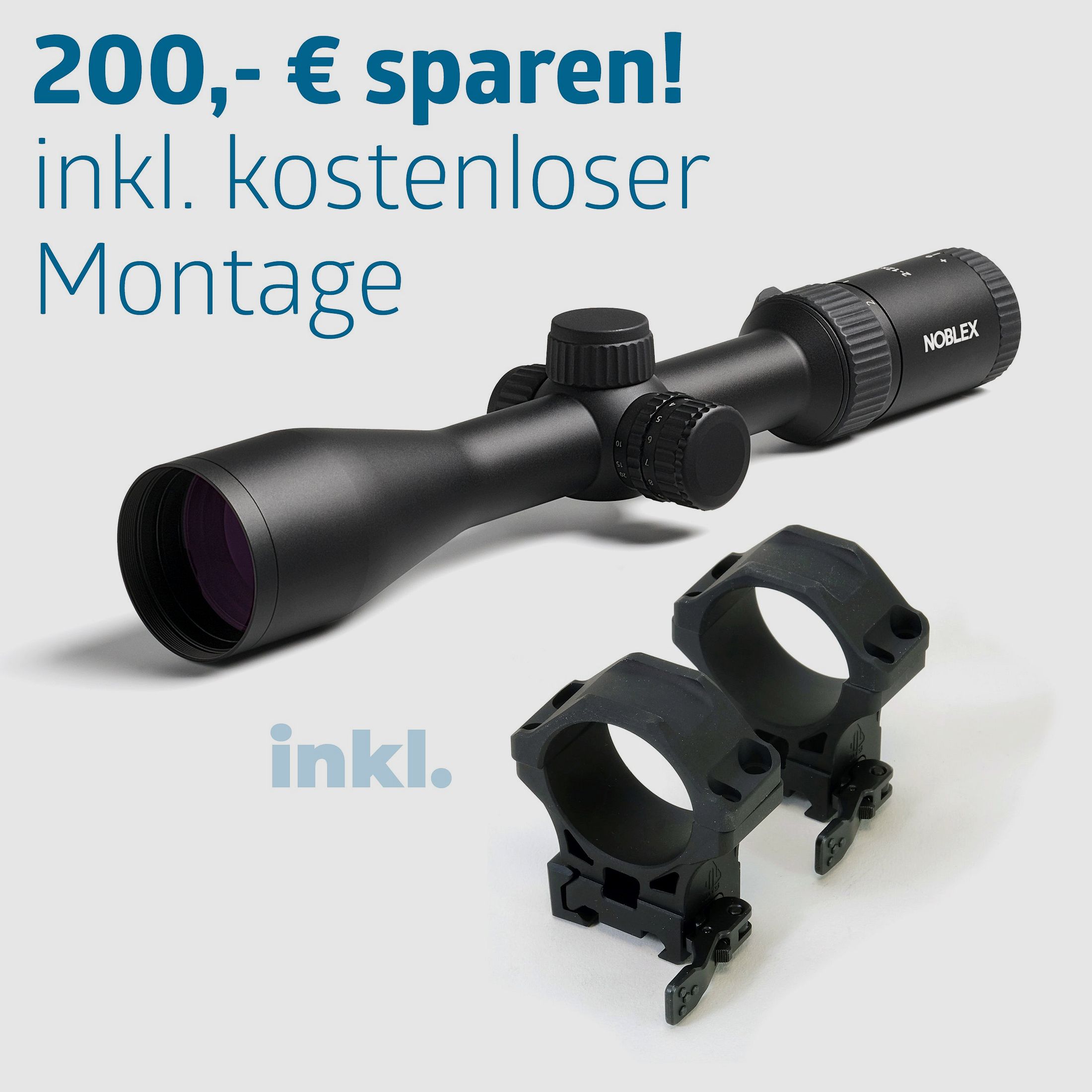 Sommerangebot | NOBLEX NZ6 2-12x50 inception inkl. Picatinny-Montageset