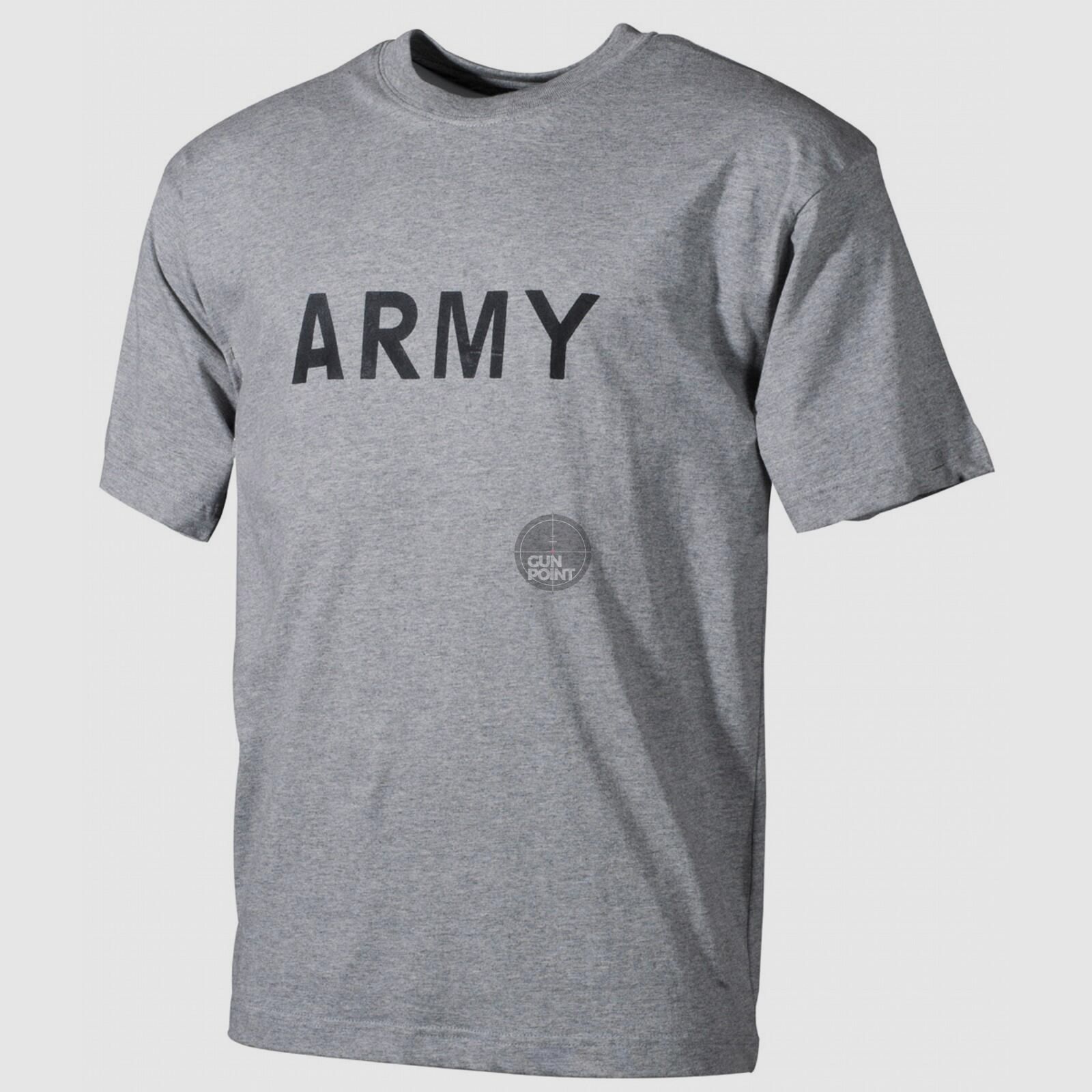 T-Shirt, bedruckt, Army",grau - Größe: M"