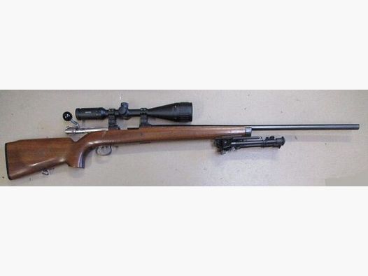 Einzelladerbüchse Carl Gustaf M63 mit Matchlauf, Zielfernrohr Hawke 4-16x56 M63
