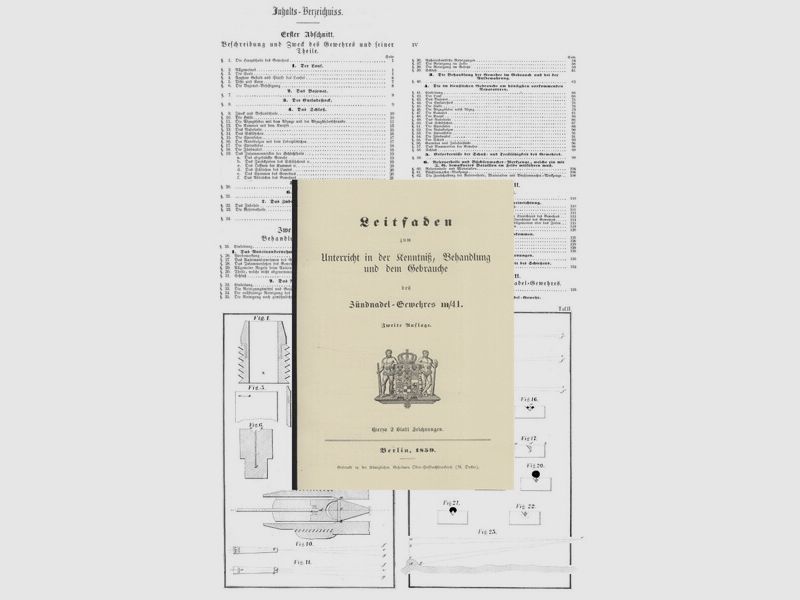 Nachdruck Dienstvorschrift zum preußischen Zündnadel-Gewehr M41 von 1859