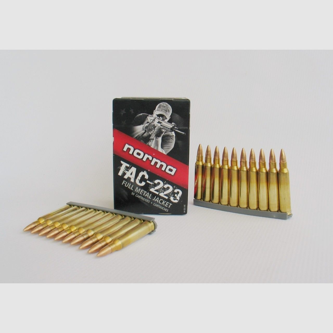 NORMA VM TAC rifle ammunition cal. 223 Rem.-55gr./3.56g FMJ (1 pack of 50 rounds)