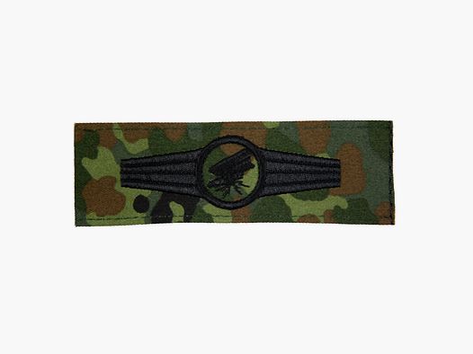 Bundeswehr Original Bundeswehr Original Tätigkeitsabzeichen Personal Fernspäheinsatz - Flecktarn/Schwarz