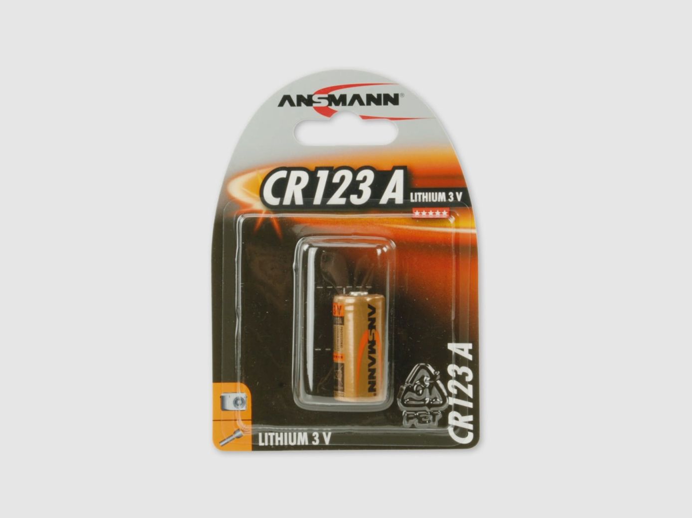 Pile Lithium CR123 3 volts - Ansmann