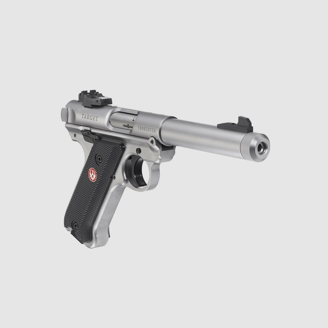 Ruger Mark IV Target 5,5" acciaio inossidabile calibro .22lr 1/2"-28