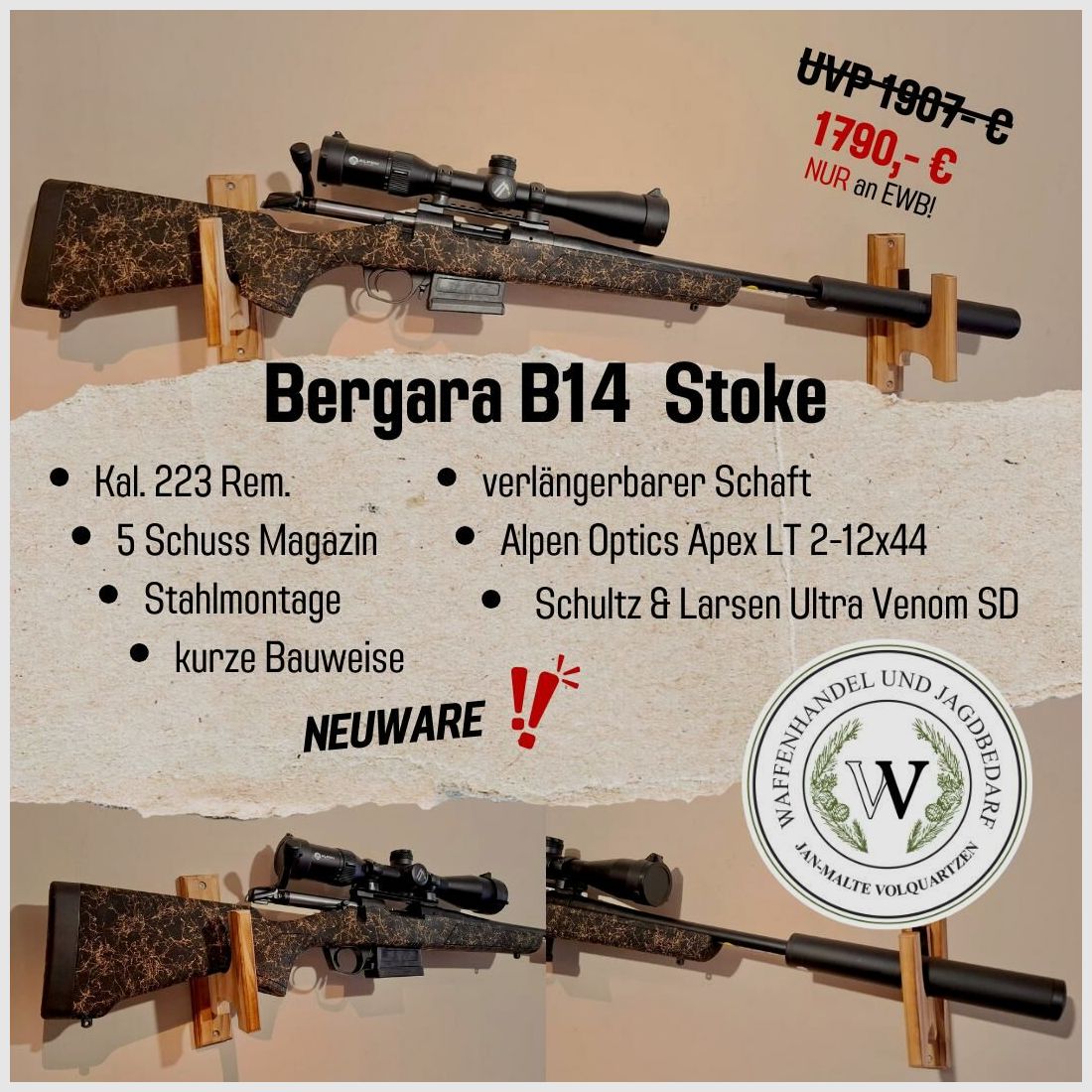 Bergara B14 Stoke 223Rem