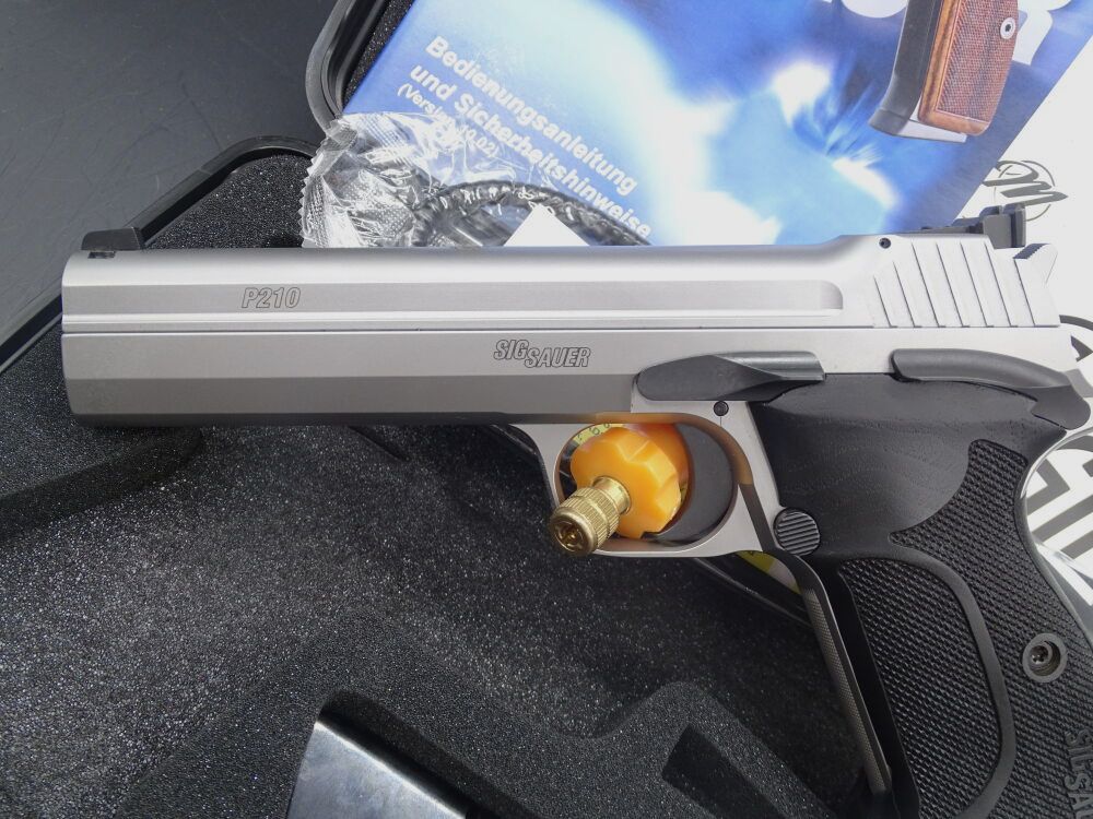 SIG Sauer P210 Super Target 5" Zilver Made in Duitsland P210 Super Target