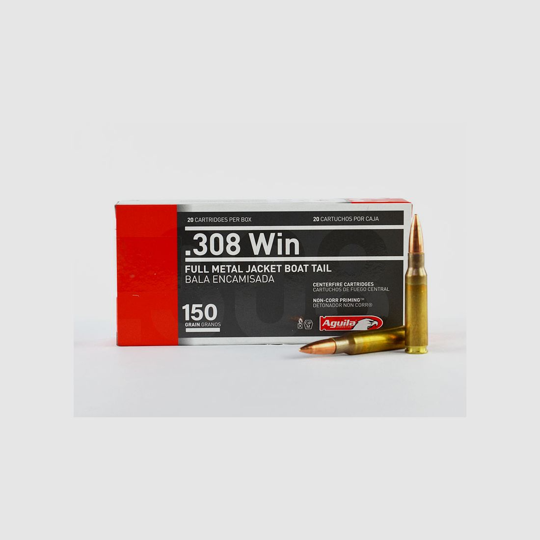Aguila .308 Winchester FMJ-BT, 150 grs 1 verpakking (20 schoten à €0,945*)