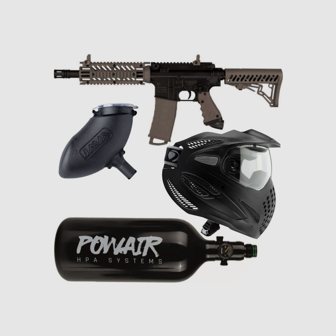 Tippmann TMC Paintball Markierer Komplettset