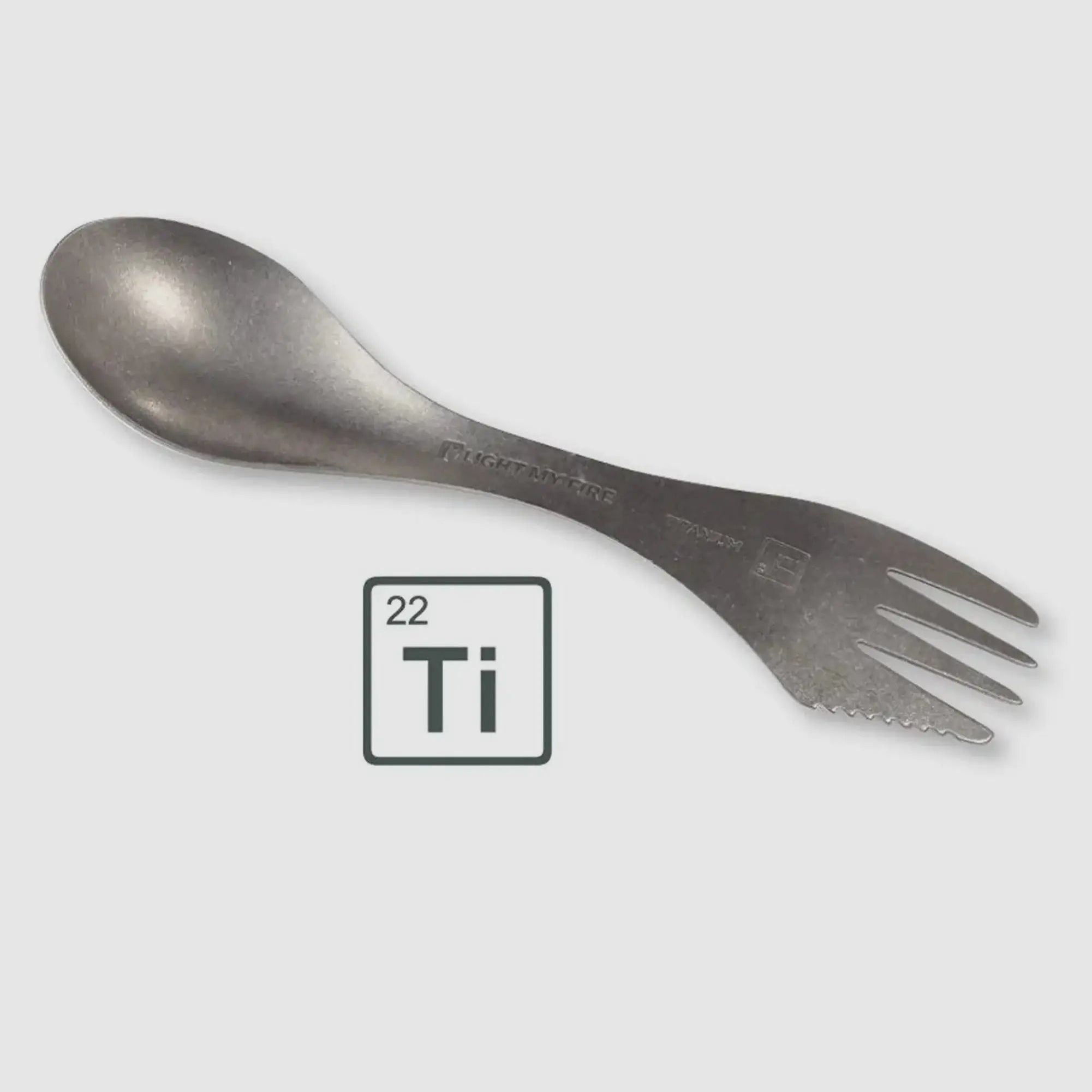 Light My Fire Light My Fire Light my Fire Göffel Spork Titan argento