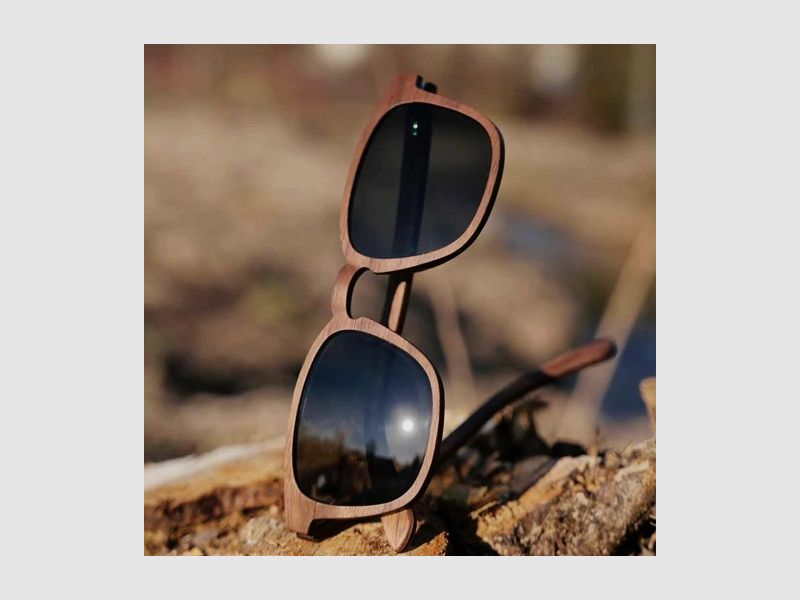 Sonnenbrille Waldblick aus Walnussholz