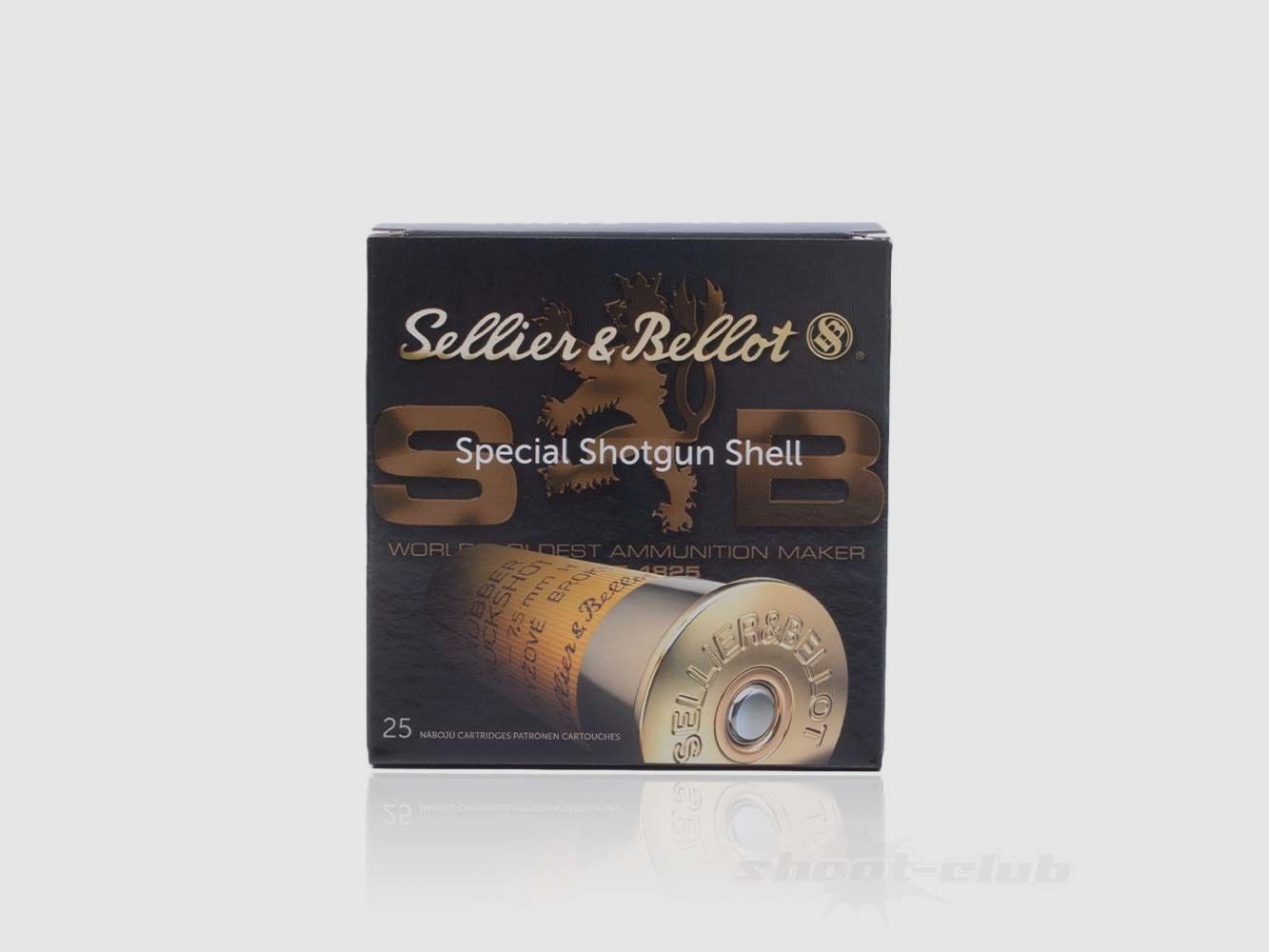 Sellier & Bellot Rubber-Schrot 7,5mm - 25 Stück 12/67,5