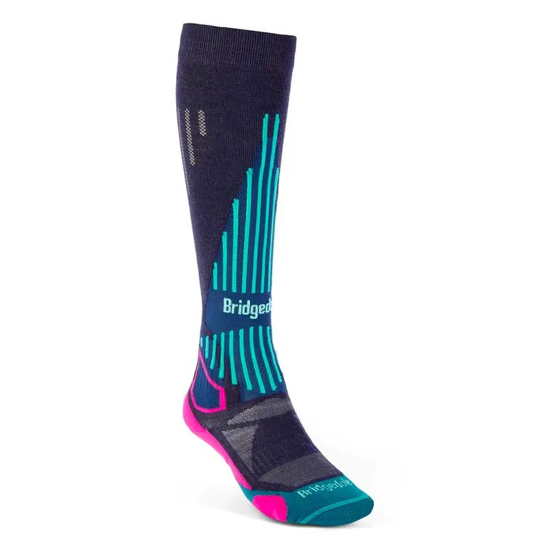 Skarpety narciarskie damskie Bridgedale SKI Lightweight Endurance Performance LD - kolor różowy