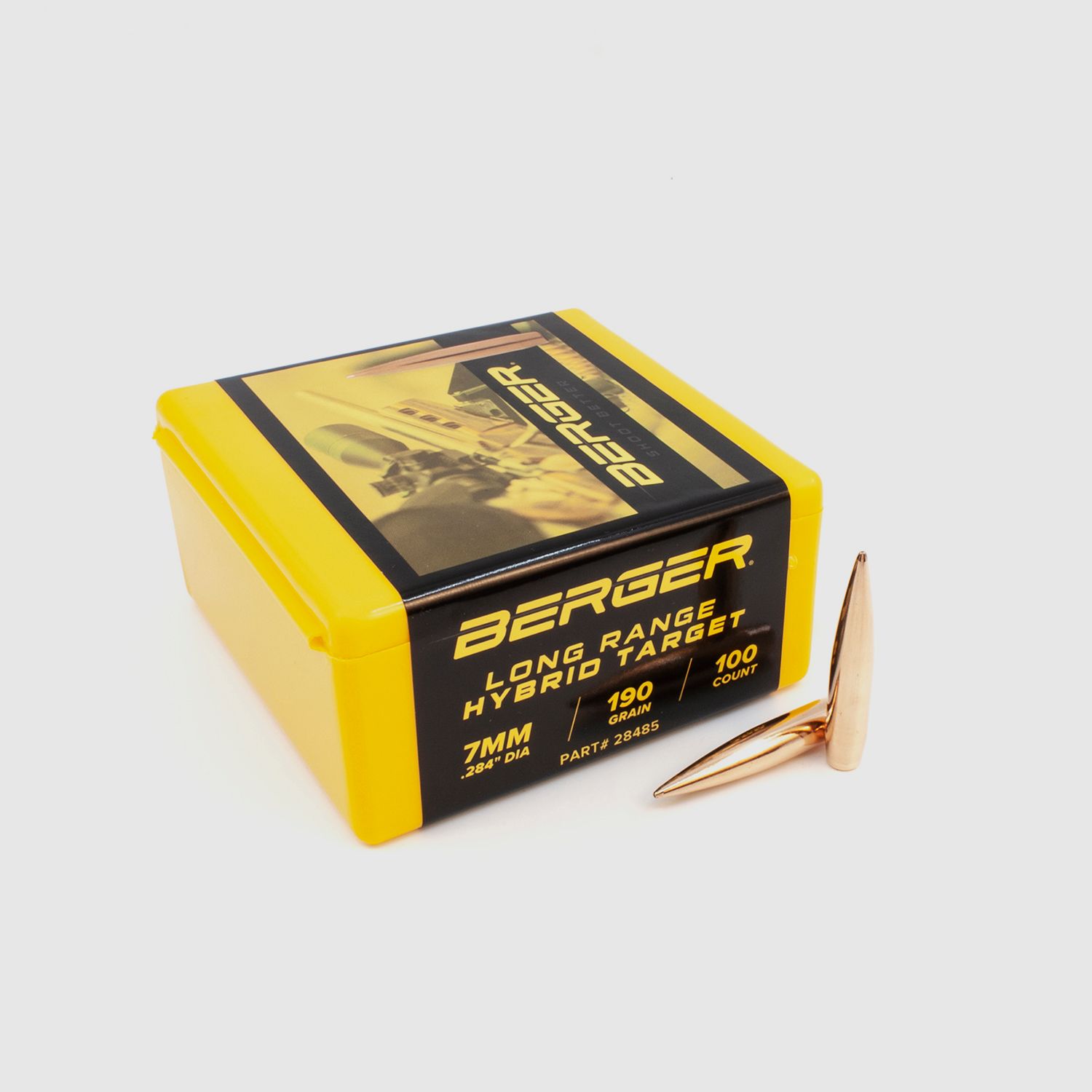 Berger Geschoss 7mm/.284 Long Range Hybrid Target 190GR 500 Stück