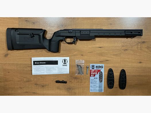 Chassis KRG BRAVO Remington 700 SA Schwarz