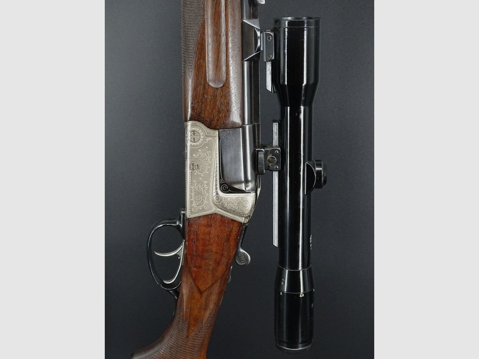 Krieghoff Teck dubeltowa karabina kaliber .458 Win Mag z wyrzutnikami Zeiss 1.5-6x38 Teck