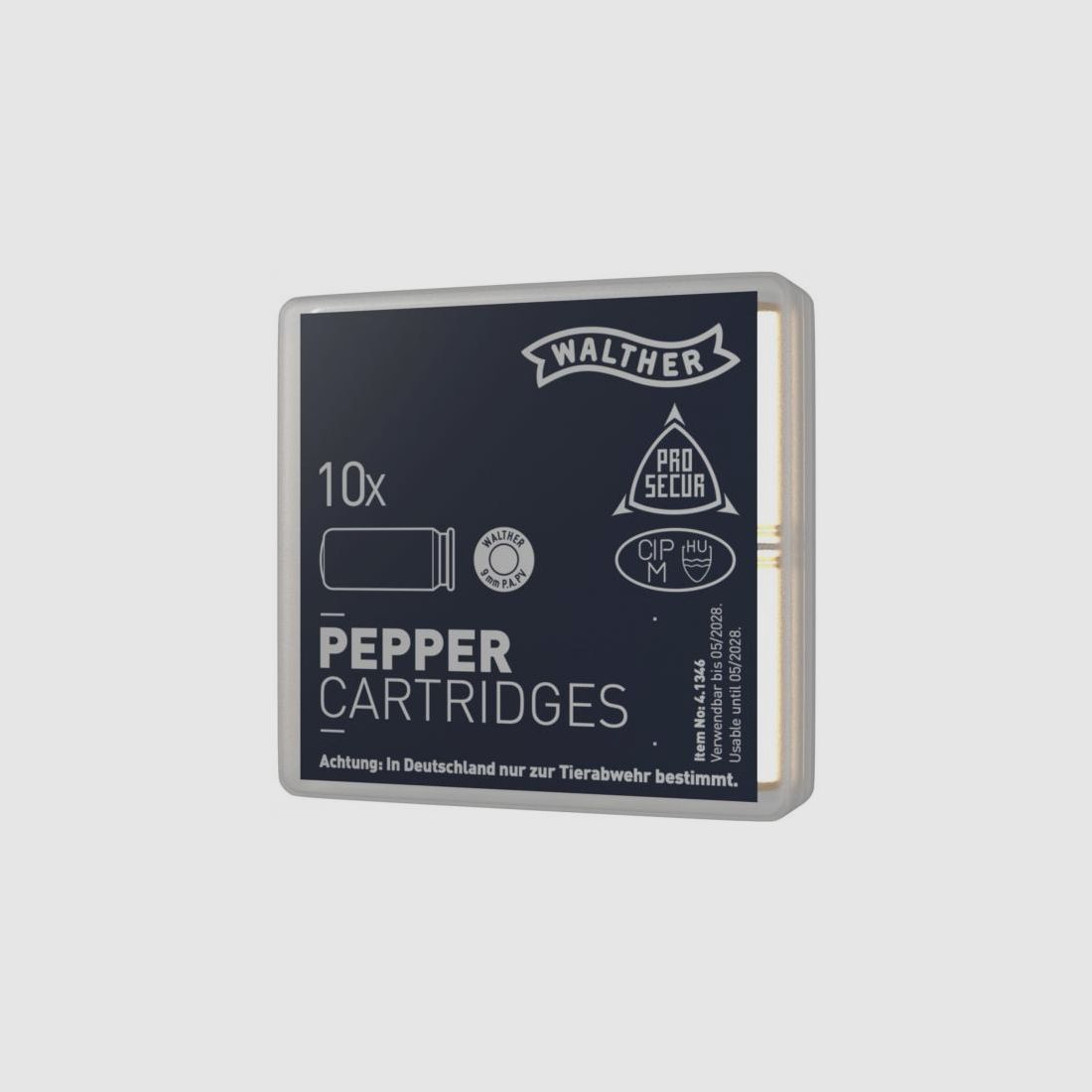 Cartouches au poivre Walther cal. 9 mm P.A. PV