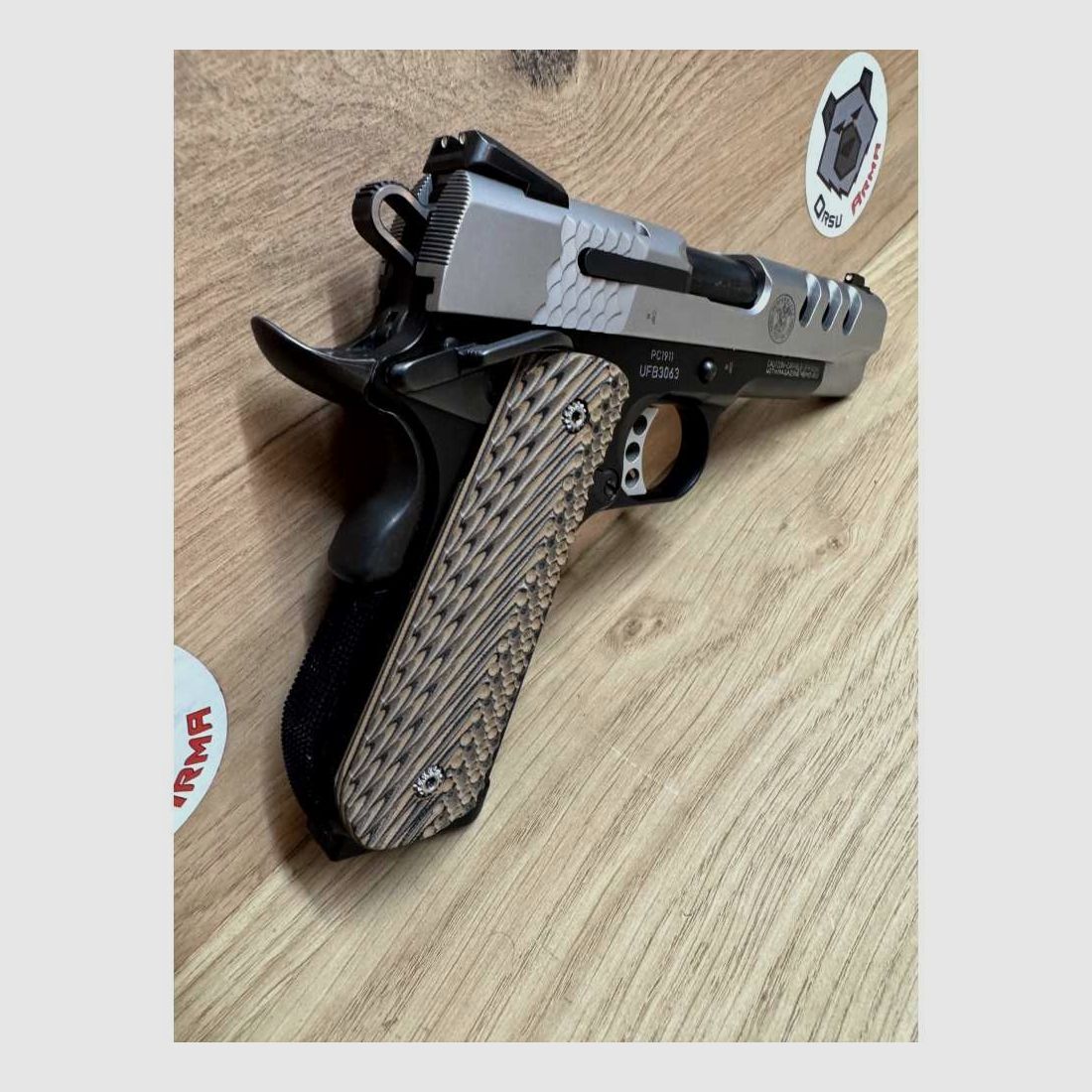 PISOLET SMITH & WESSON 1911 PC CUSTOM 45ACP OCCASION, image 6 sur 9