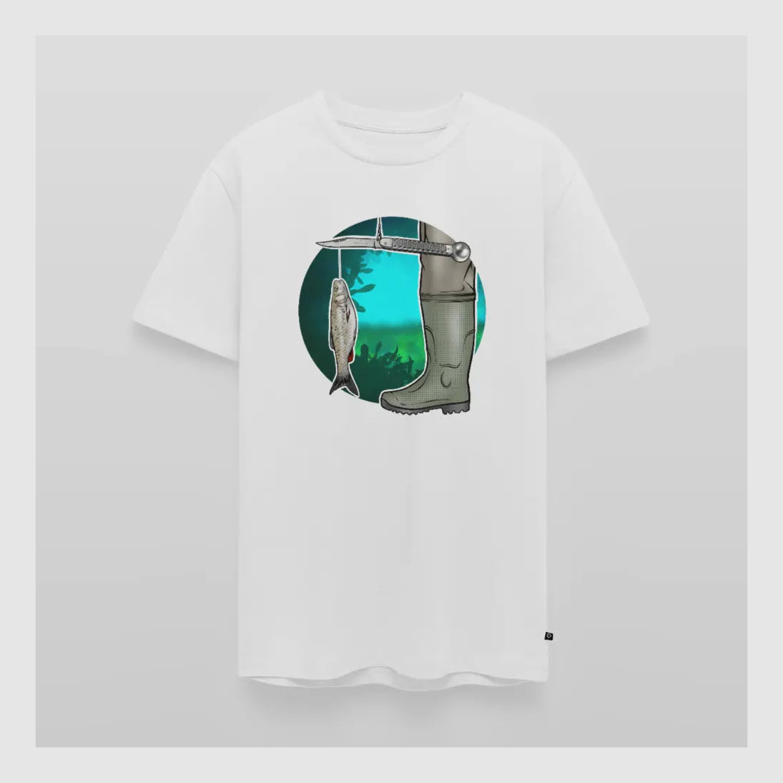 PUMA Heren Premium T-Shirt "Waagemesser – Petri Heil"