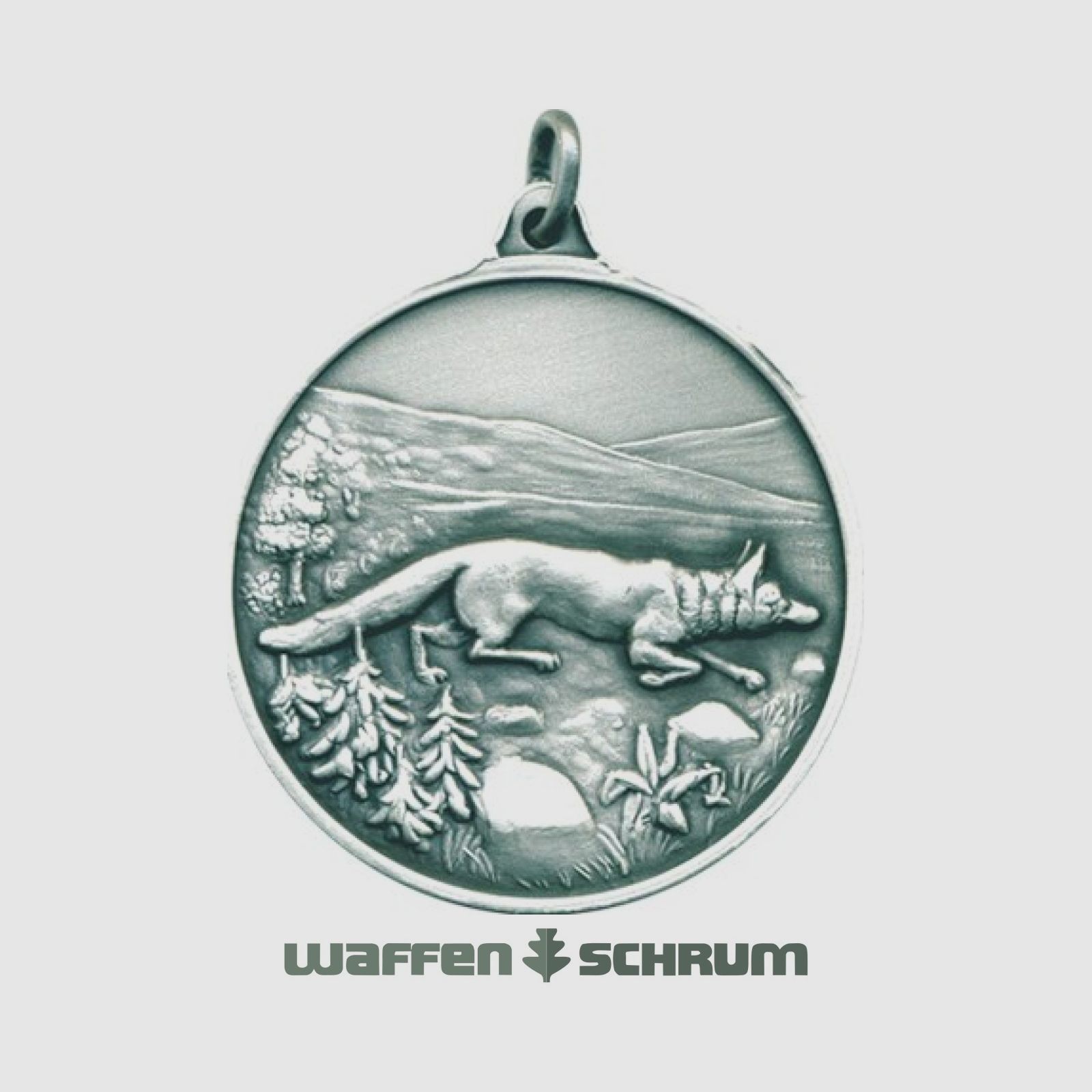 Médaille de chasse Steinhauer&Lück Renard 40mm argentée