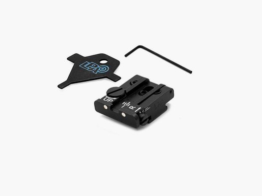 LPA TPU19WA30 Ajustable alza para WALTHER P99 y S&W SW99 con Puntos Blancos