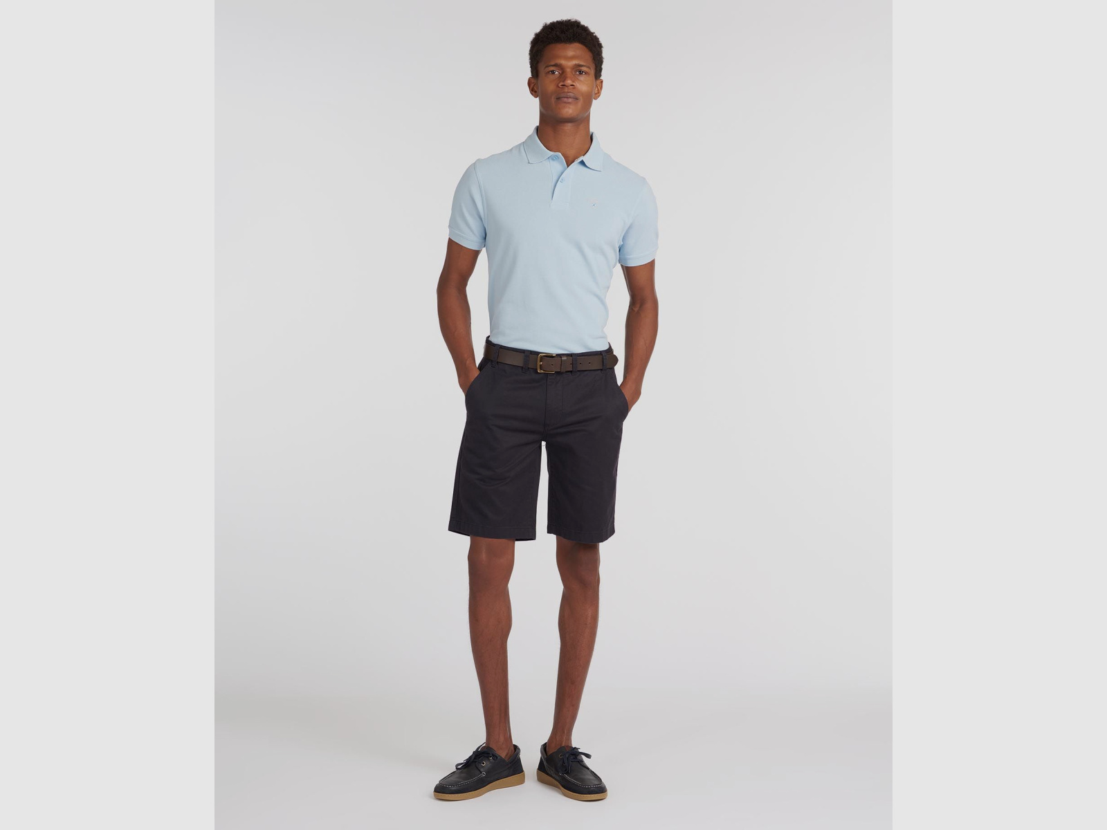 BARBOUR Sports Polo Sky Blue