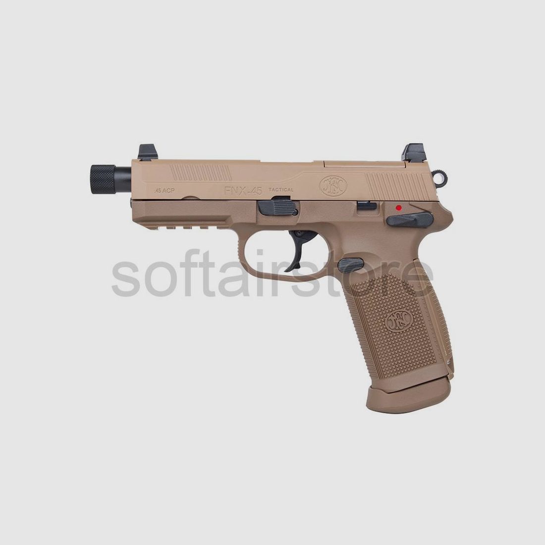 FN Herstal FNX-45 Tactical GBB Airsoft in desert -F-