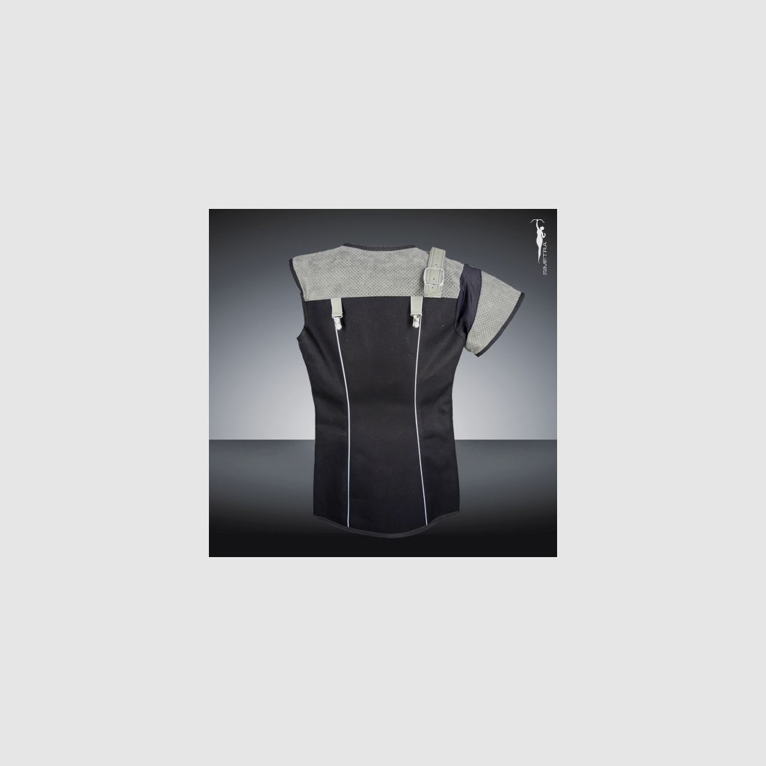 Simetra gilet da tiro da donna taglia 38 nero/antracite/grigio, immagine 2 di 2