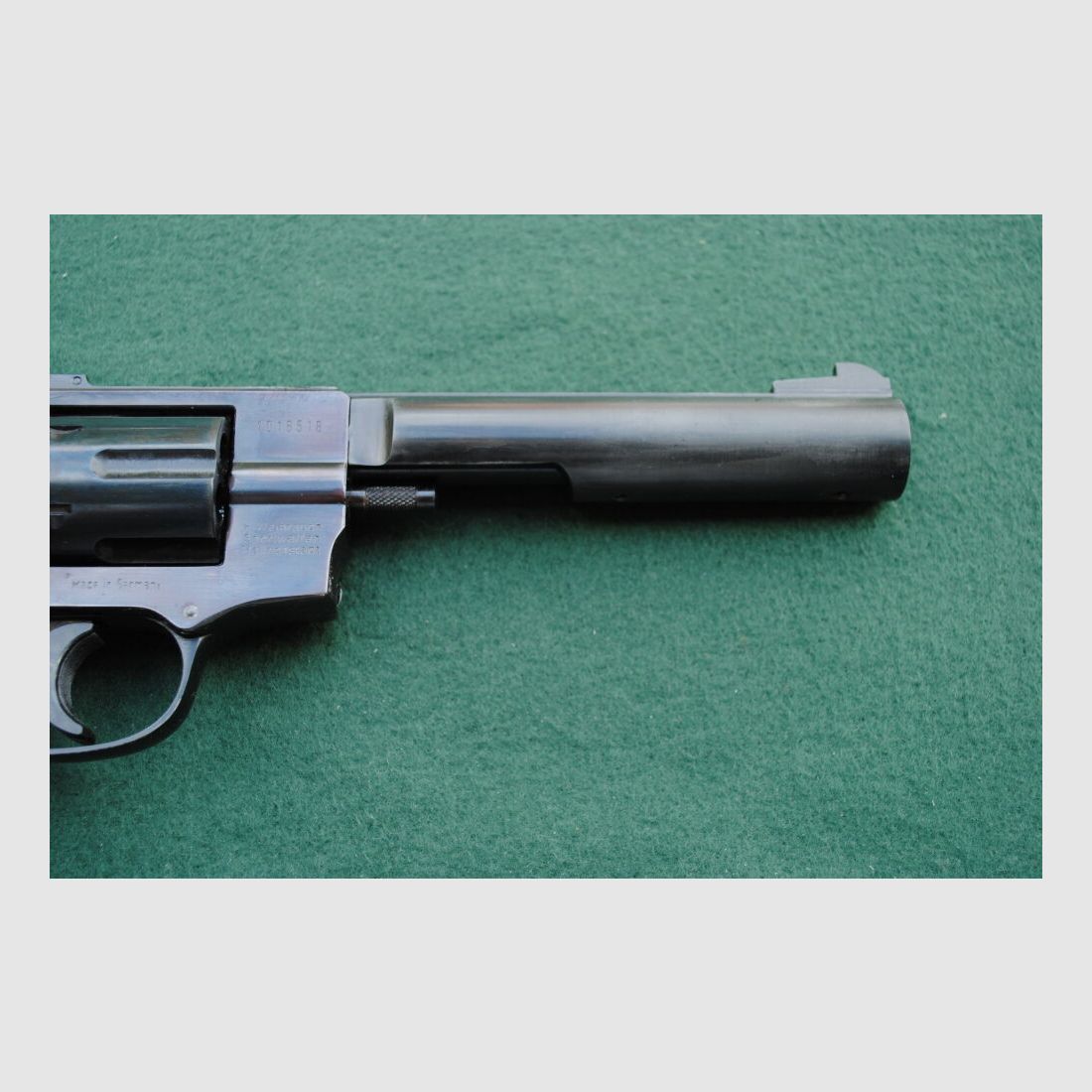 Revólver deportivo HW Mod. 357, acero, empuñadura reforzada, peso de cañón desmontable