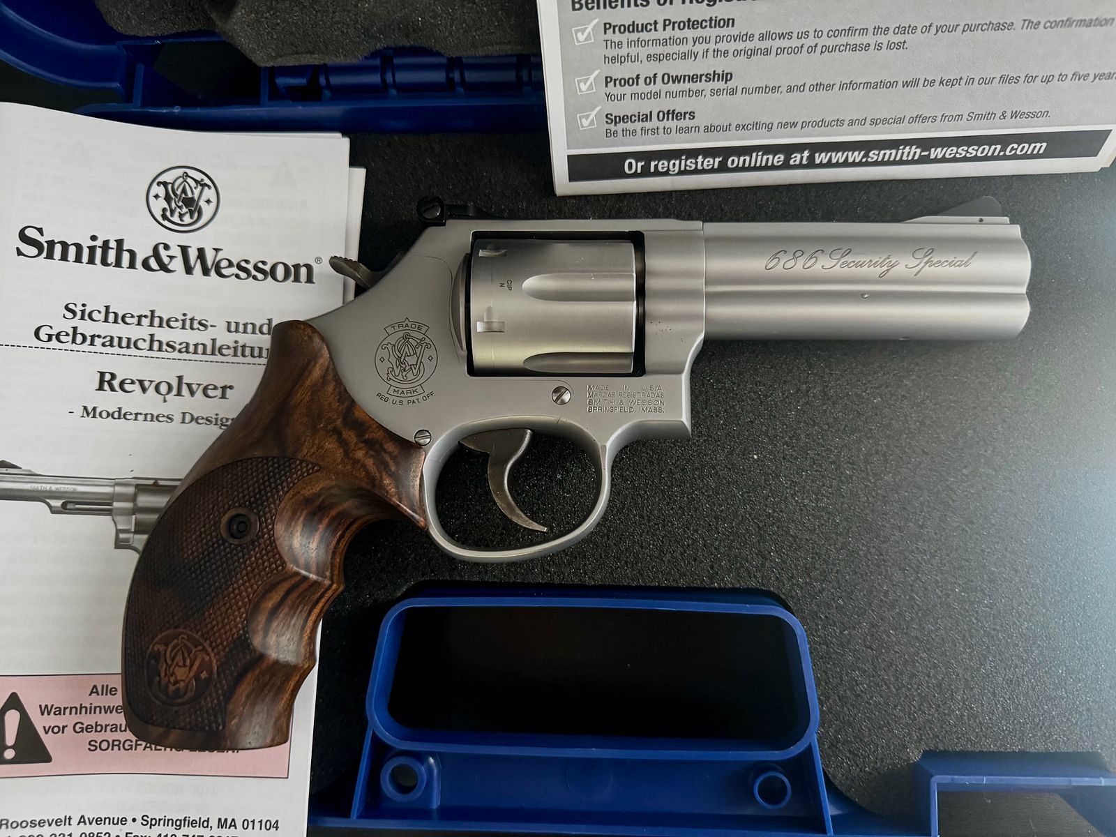 Smith & Wesson 686 Security Special 4” .357 Magnum – neuwertiger Zustand
