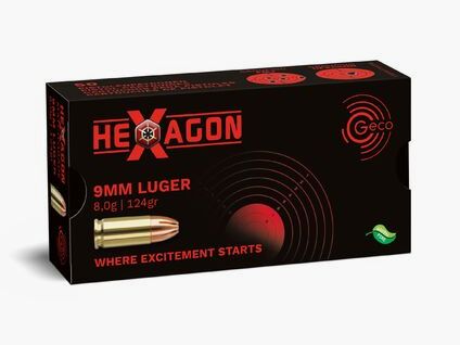 GECO 9 mm Luger Hexagon 8,0g/124gr