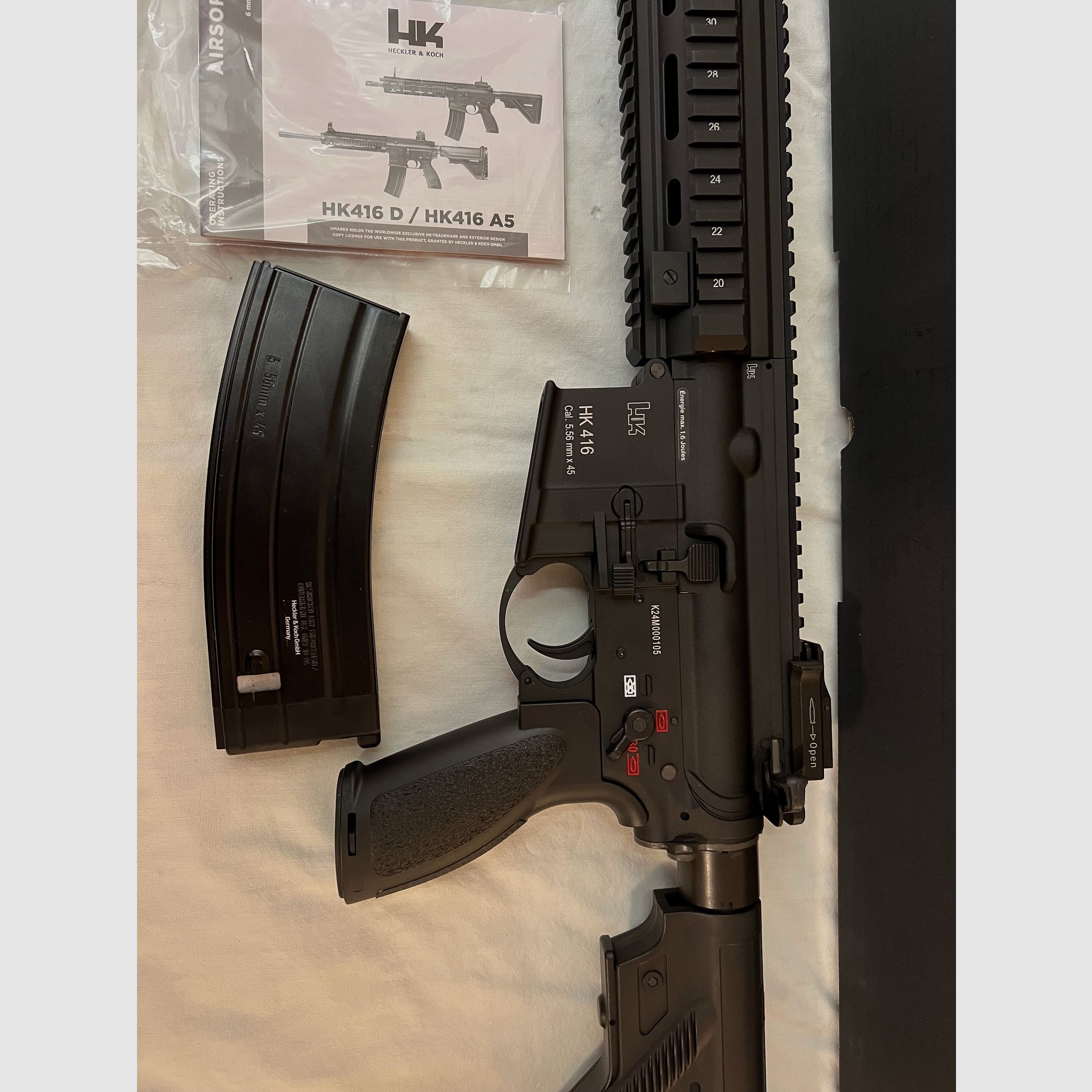Umarex VFC Heckler & Koch HK416 A5 Airsoft Vollmetall Gas-Blow-Back 6mm BB nero - Generazione 3 nuovo NP 650€