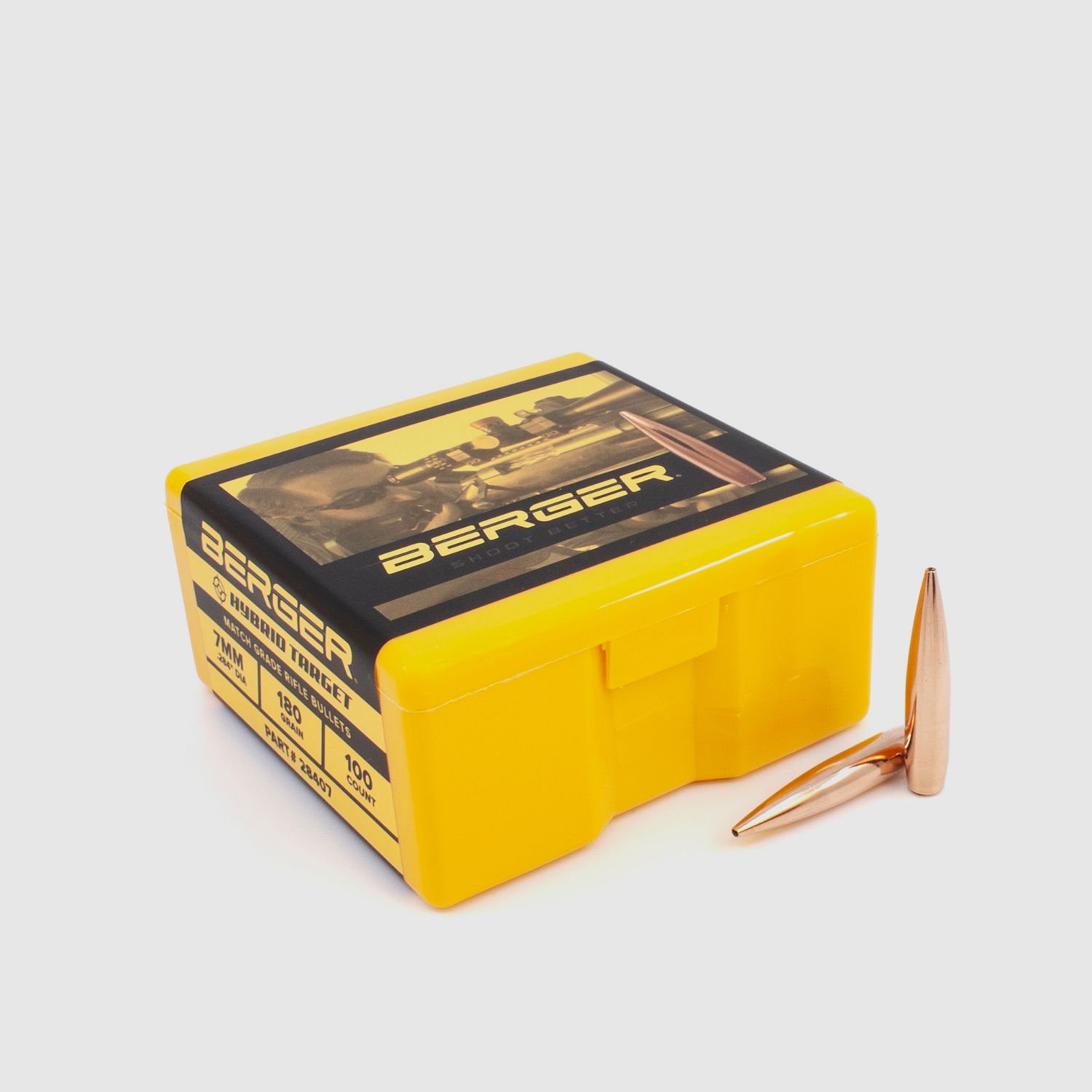 Berger Geschoss 7mm/.284 Hybrid Target 180GR 500 Stück