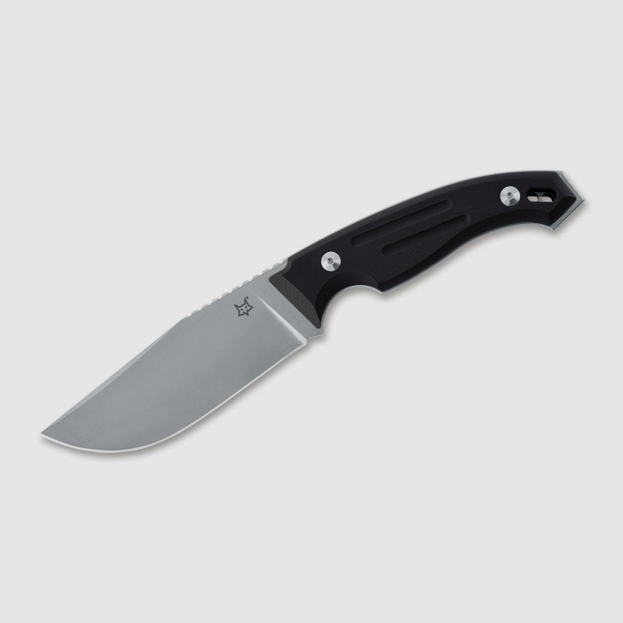 Outdoor-Messer Octopus Vulgaris Black G10 mit hochwertiger Lederscheide
