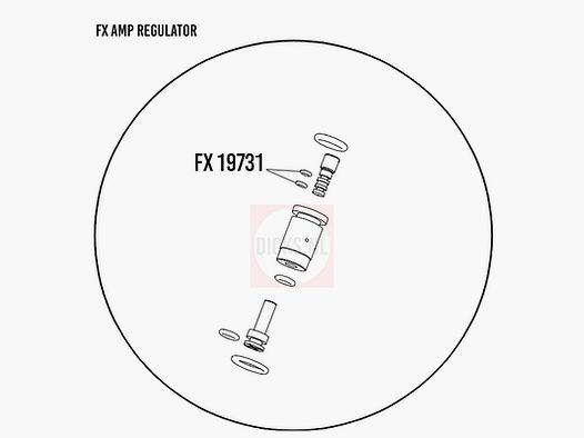 2x FX 19731 | AMP-Regulator-Einstellschrauben-O-Ringe
