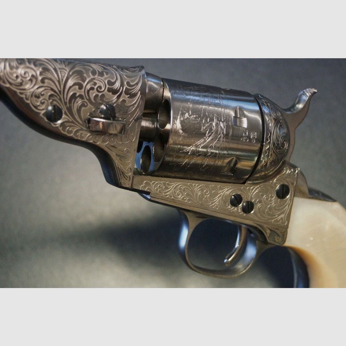 Uberti 1871 Open Top Early Model Graviert, Bild 4 von 5