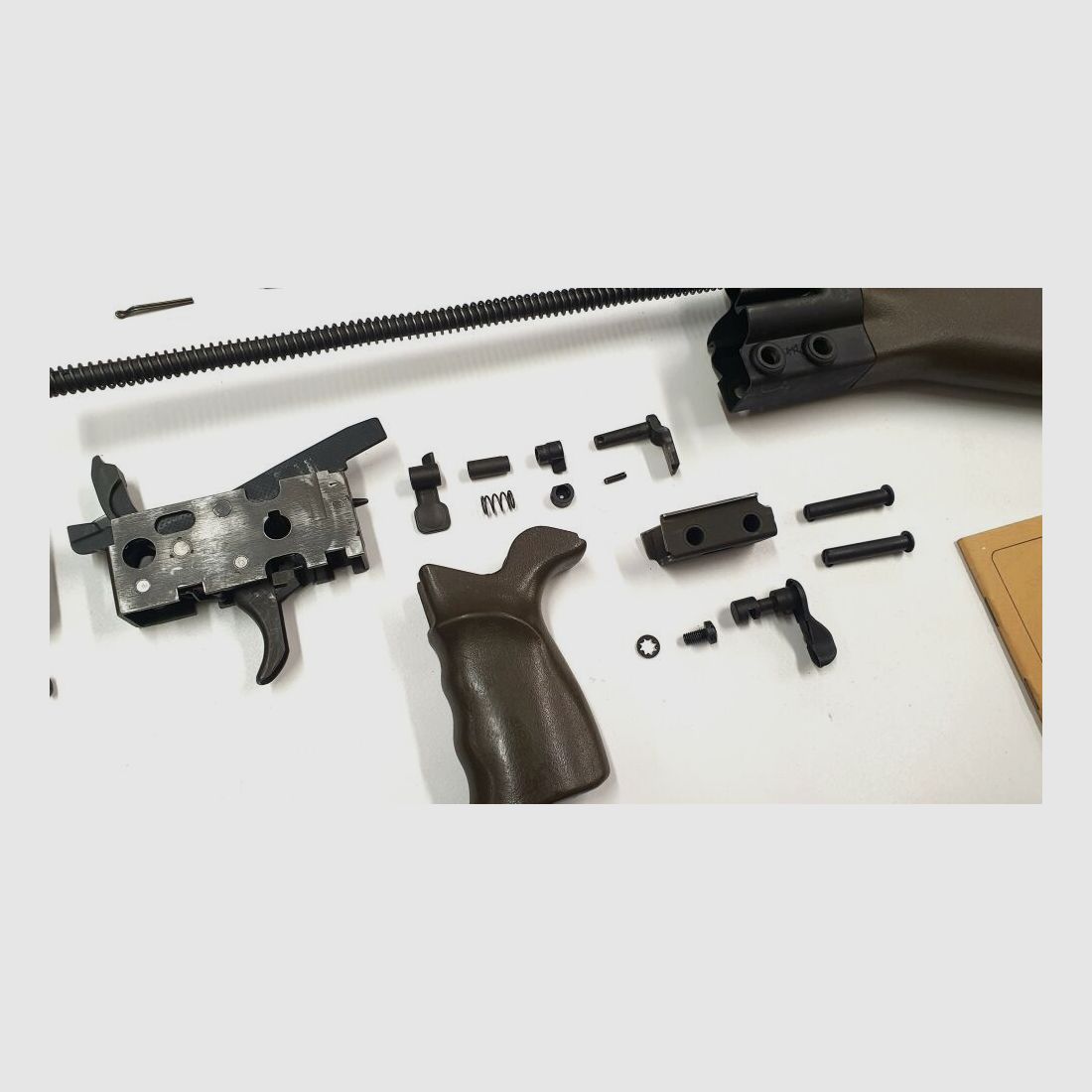 H&K Heckler und Koch GmbH Oberndorf Freier Teilesatz original HK G3 NATO Heckler & Koch inkl. Trapezvorderschaft Olivgrün
