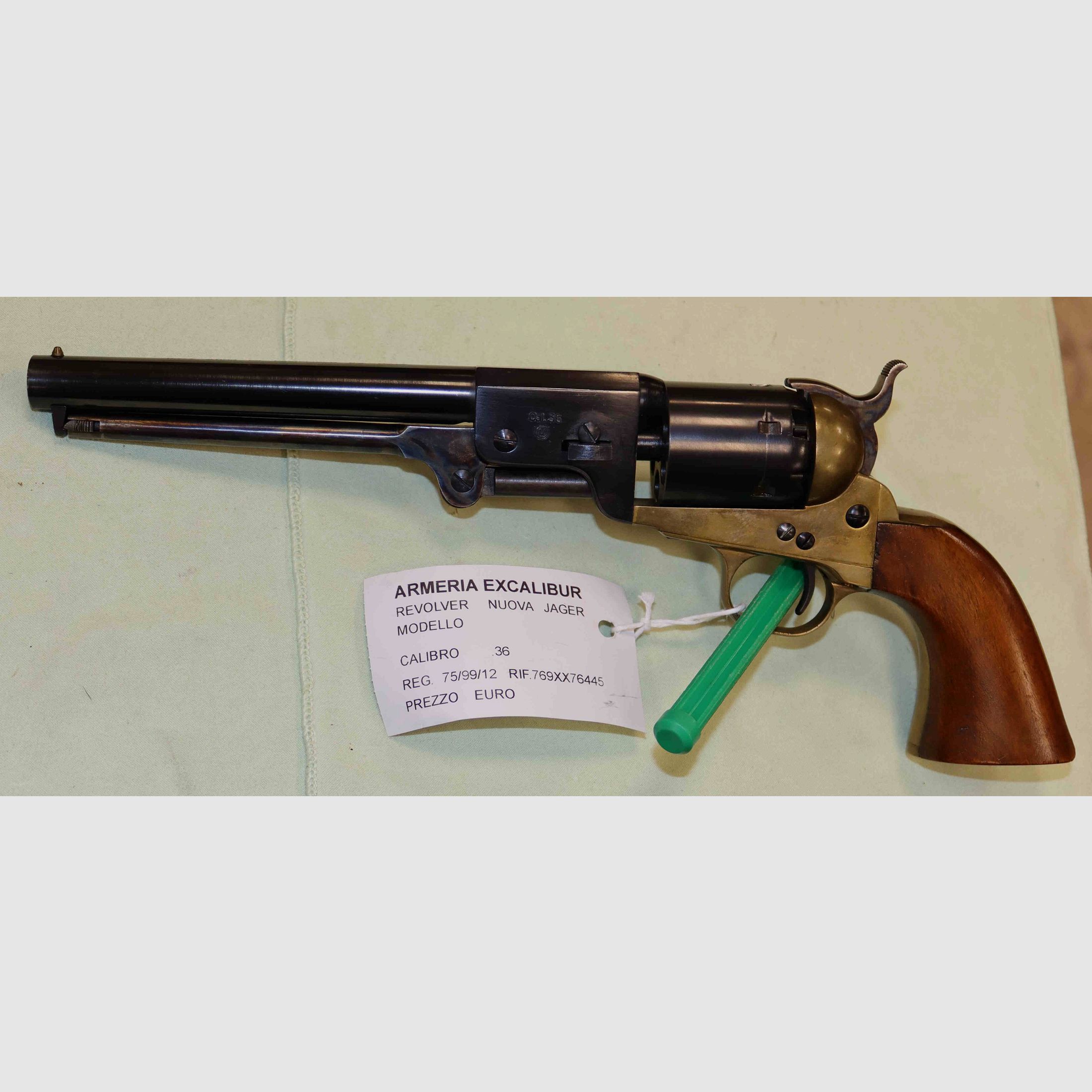 Revolver Nachbildung Vorderlader Neue Jager Modell Navy Kaliber 36, Bild 2 von 5