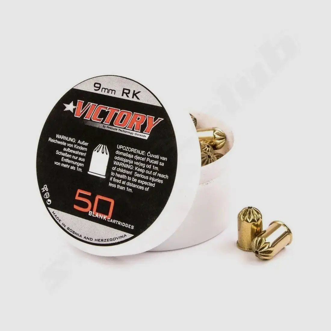 Victory Cartucce a Vuoto Cal. 9mm R 50 Colpi