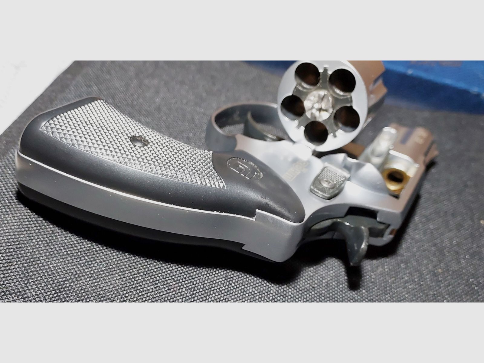 Röhm RG 59 revolver d'alarme en aluminium chrome 9 mm R.K. (PTB 735)