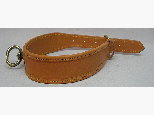 Schweißhalsung 55 cm - 40 mm Breite, Naturbraun