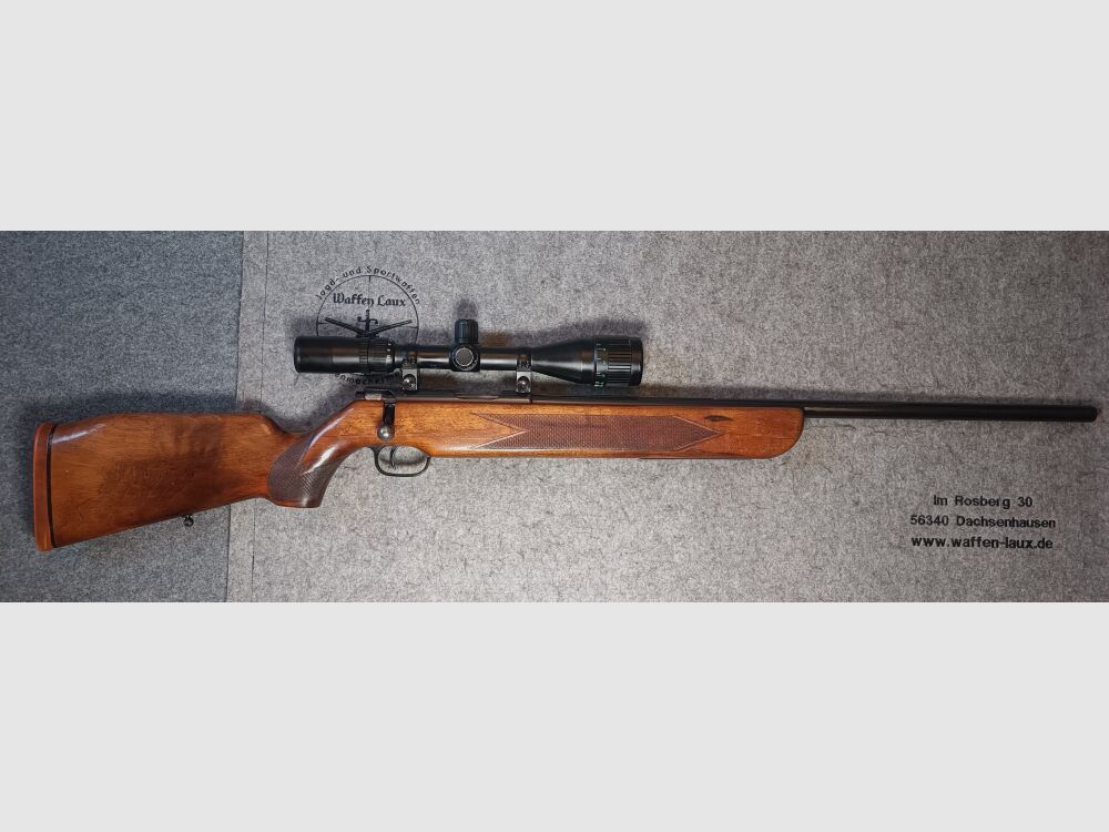 Carl Walther Ulm KK Single-shot Sport Rifle with ZF Tasco 2.5-10x42